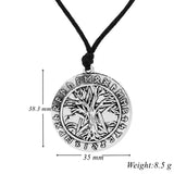 Tree Of Life Necklace Pentagram Pendant Viking