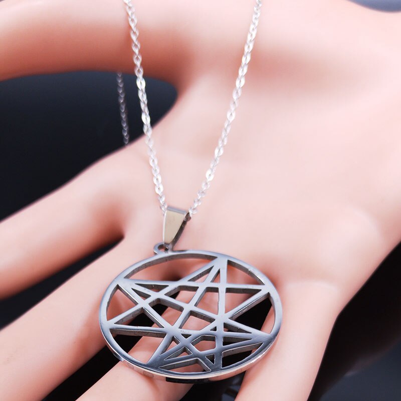 Satan Cross Stainless Steel Necklaces