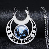 Witch Moon Stainless Steel Necklace