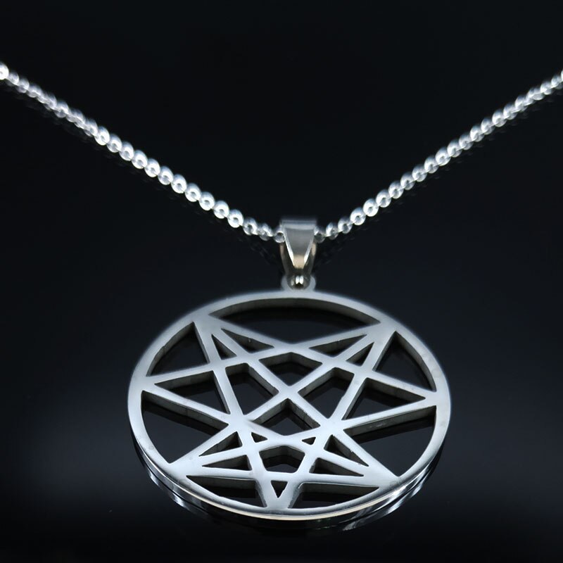 Satan Cross Stainless Steel Necklaces