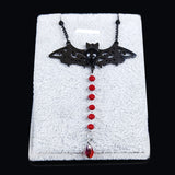 Gothic Bat Stainless Steel Chain Necklace