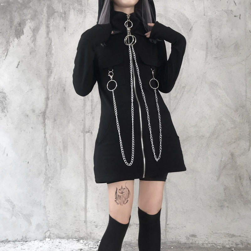 Hooded Sweatshirts Women Coats Zipper