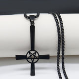 Inverted Cross Occult Necklace
