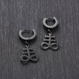 Sigil of Baphomet Earrings Satanic Symbol