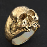 Novel Fashion Men Ring Evil Skeleton Skull Jewelry Stainless Steel Punk Rock Skeleton Ring For Male Accessories