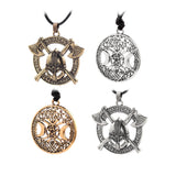 Viking Amulet Tree of Life Moon Pentagram Pendant Necklace