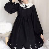 Gothic Lolita Dress Hexagram Cross Print