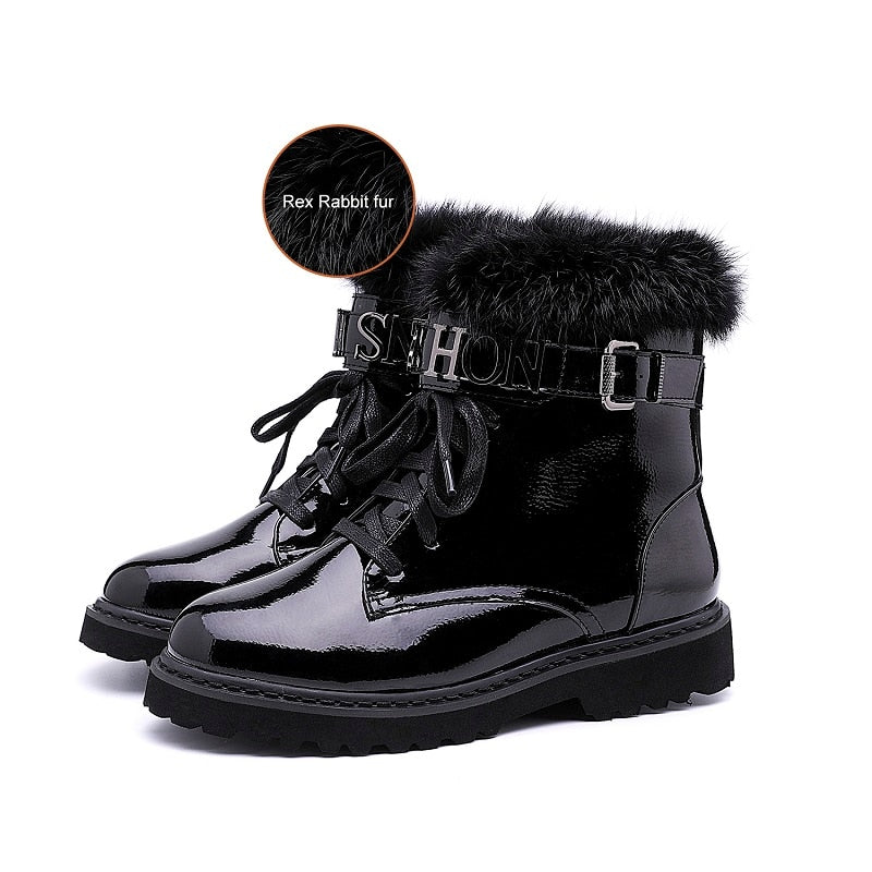 Lace Up Martin Boots Women Ankle