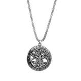 Tree Of Life Necklace Pentagram Pendant Viking