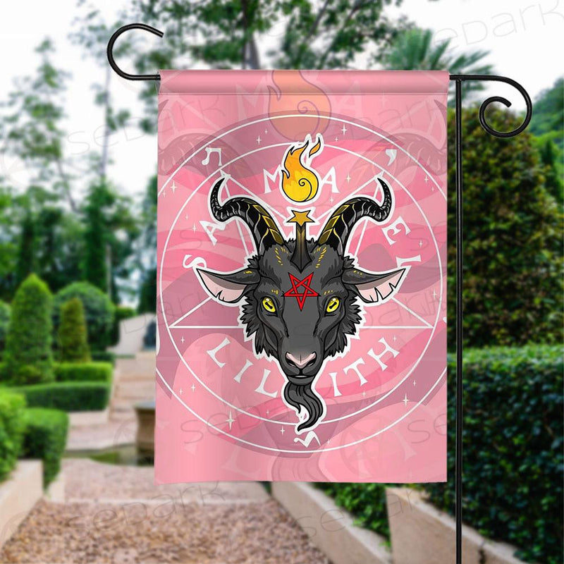 GOAT SKULLS AND STAR RAYS SDN-1015 Flag