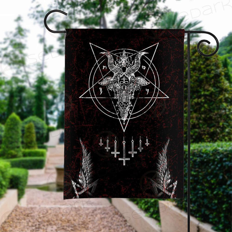 Satanic Sigil Cross Inverted SED-0233 Flag