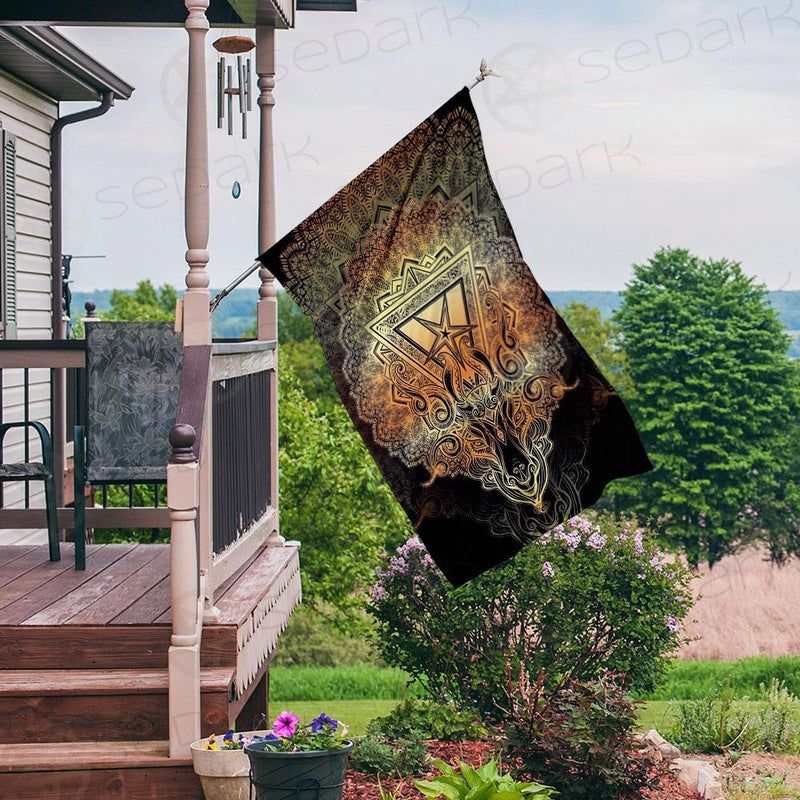 PENTAGRAM DEMON BAPHOMET SDN-1024 Flag