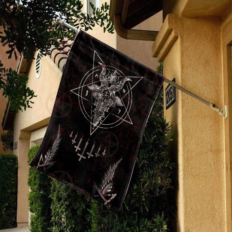 Satanic Sigil Cross Inverted SED-0233 Flag