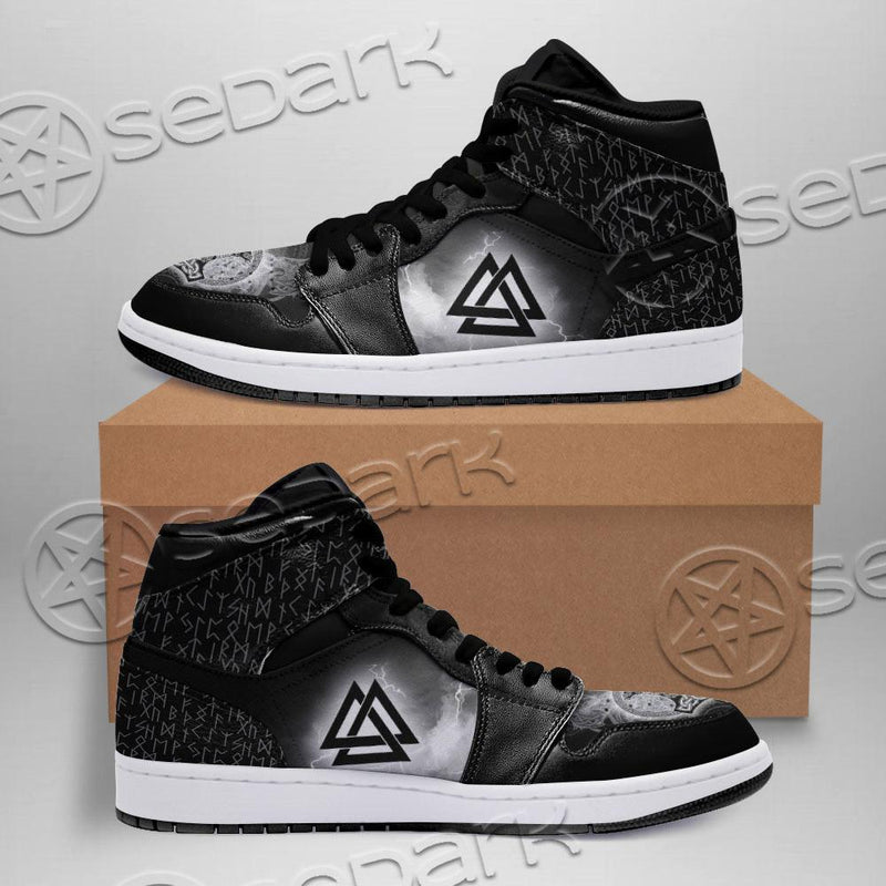 Viking Valknut And Mjollnir SED-0709 Jordan Sneakers