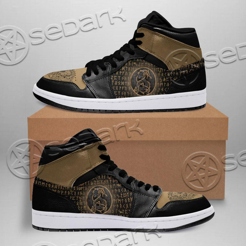 Viking Wolf And Runic SED-0717 Jordan Sneakers