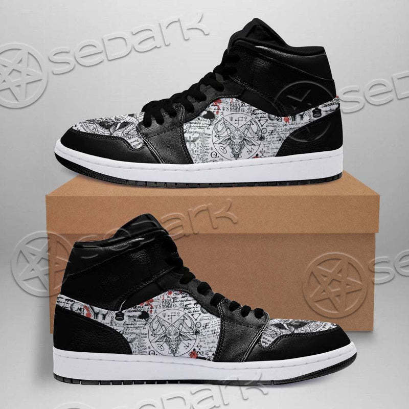 Goat Head Pentagram Symbol Jordan Sneakers