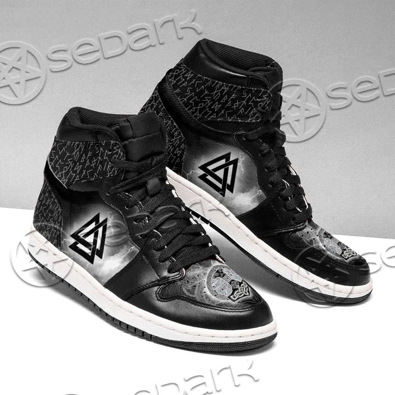 Viking Valknut And Mjollnir SED-0709 Jordan Sneakers