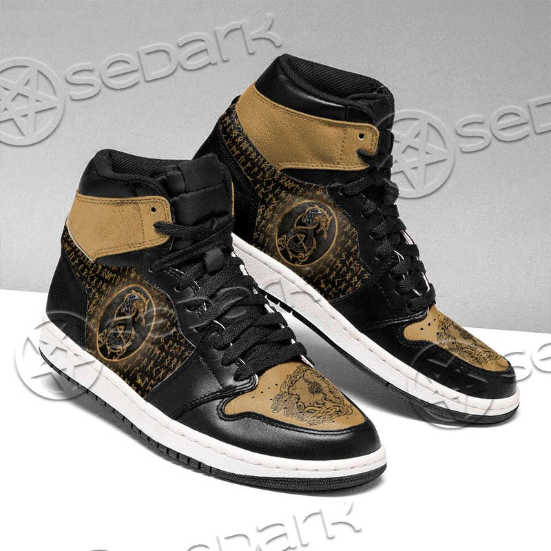 Viking Wolf And Runic SED-0717 Jordan Sneakers