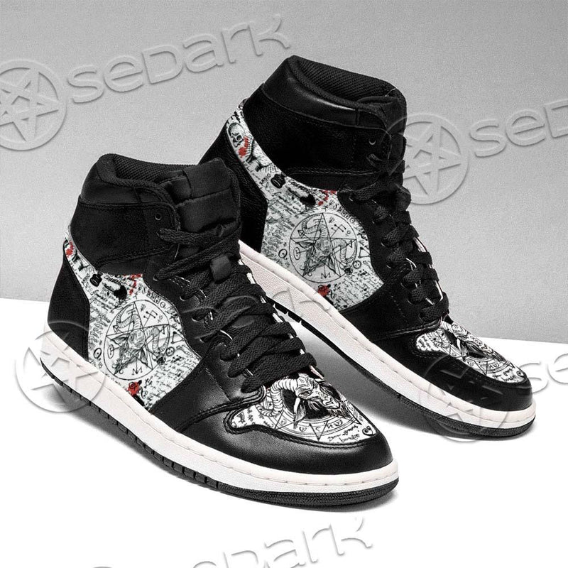 Goat Head Pentagram Symbol Jordan Sneakers