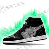 Sigil Of Baphomet Pattern Black SED-0691 Jordan Sneakers