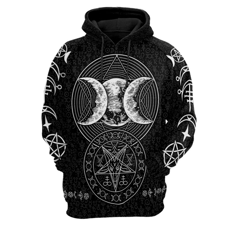 Triple Moon Hoodie Raglan Sleeve
