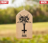 Baphomet Goat Head Pentagram 666 Wind Chimes PGC-0001