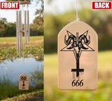 Baphomet Goat Head Pentagram 666 Wind Chimes PGC-0001