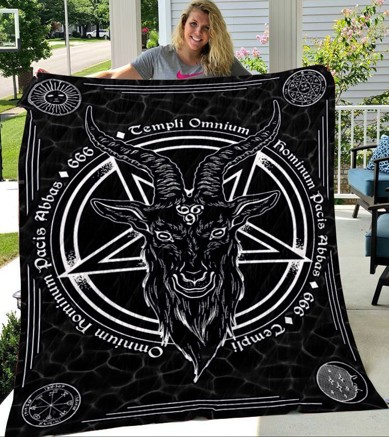 Satanic 666 Quilt Blanket
