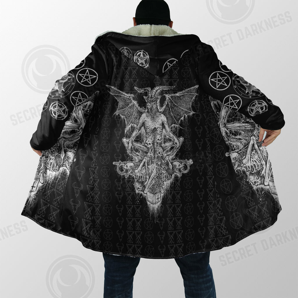 Satanic Skull Dream Coat - Plus Size Cloak (No Bag)