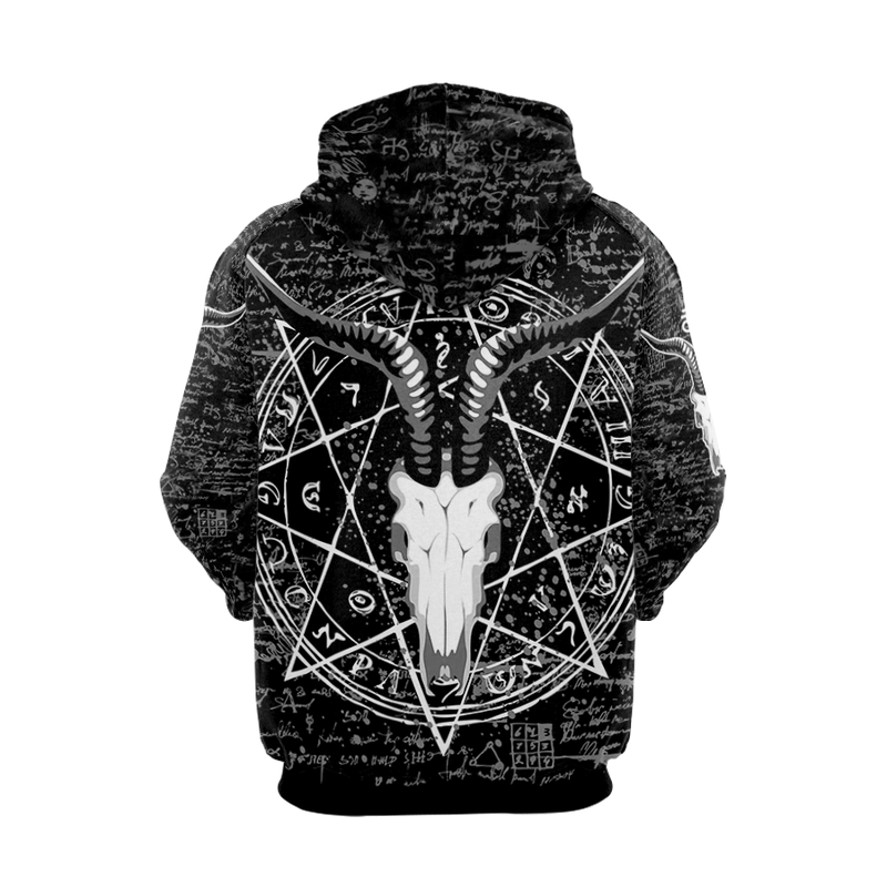 Satan Help Hoodie Raglan Sleeve Zip-up