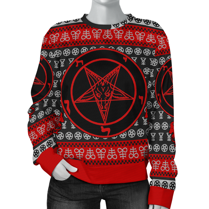 Sigil Of Baphomet Printed Sweatshirt