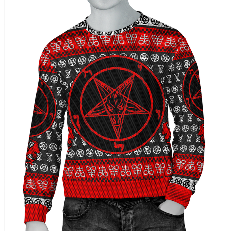 Sigil Of Baphomet Printed Sweatshirt