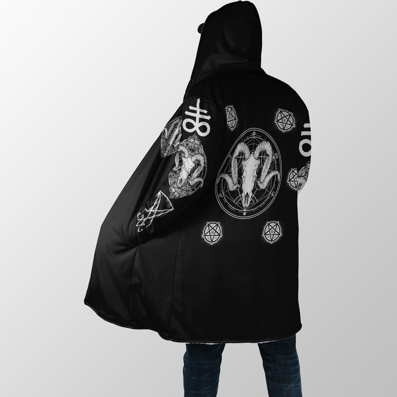 Satanic Goat Horn - Plus Size Cloak (No Bag)