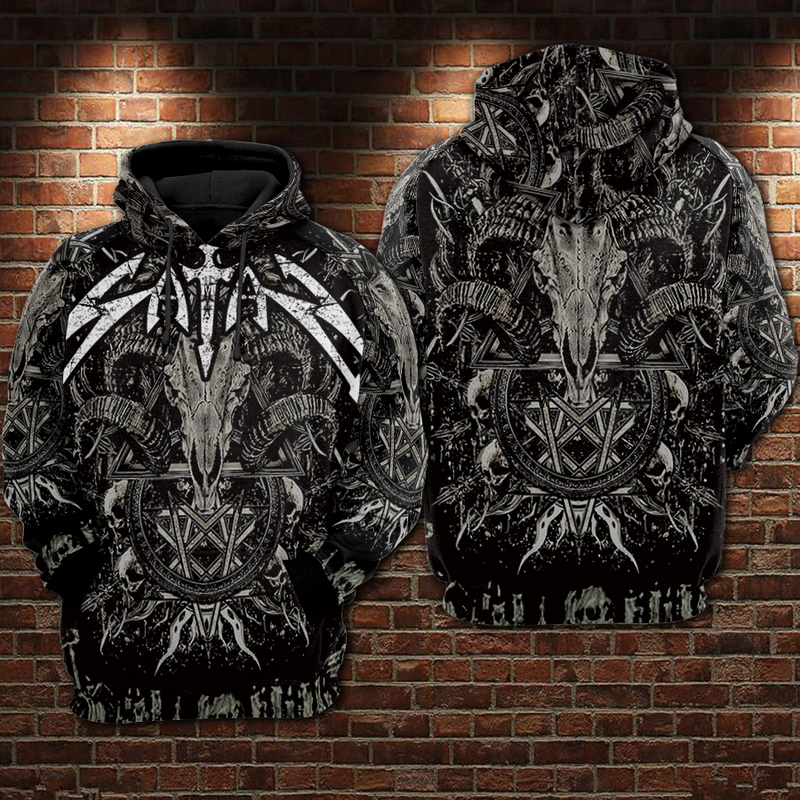 Satan Hoodie Raglan Sleeve 0205-1