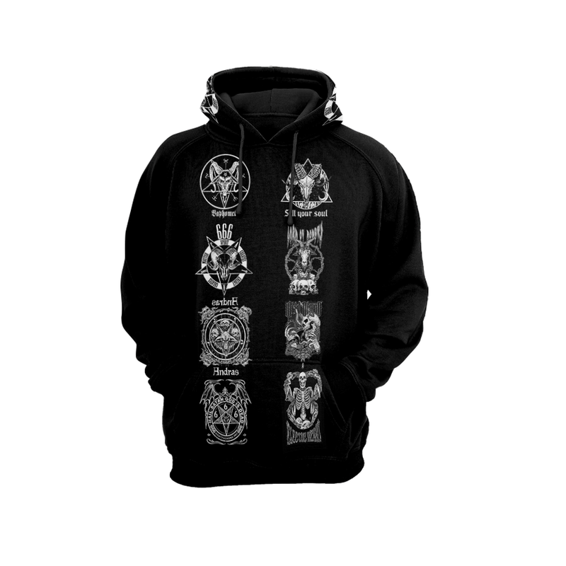 Satan 666 V2 Hoodie Raglan Sleeve