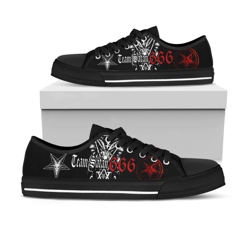Satanic H60 Low Top Canvas Shoes