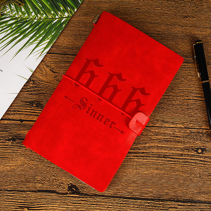 666 SINNER LEATHER NOTEBOOK 2