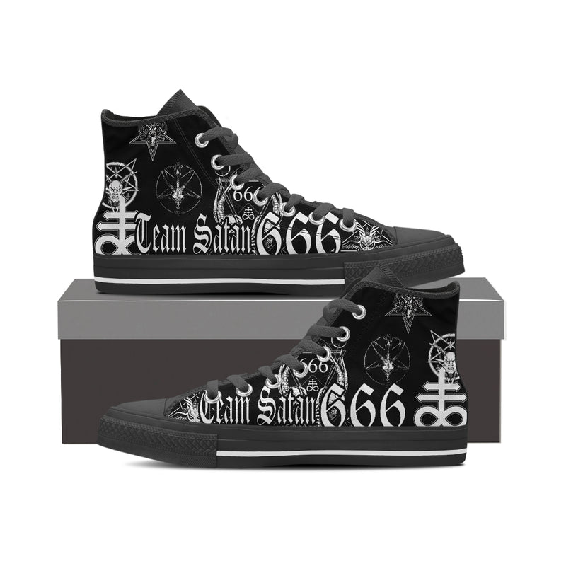 Satanic H58 Unisex High Top Canvas Shoes