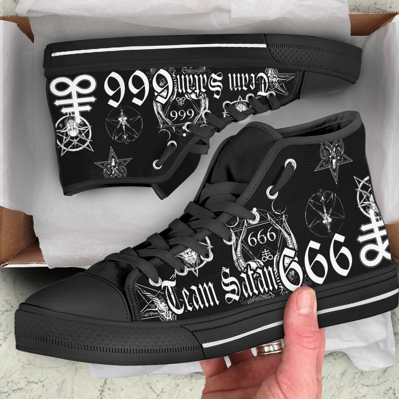 Satanic H58 Unisex High Top Canvas Shoes