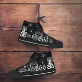 Satanic H58 Unisex High Top Canvas Shoes