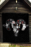 Satanic Symbol Quilt Blanket