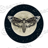 Skull Moth Butterfly RUG-0002 Round Carpet