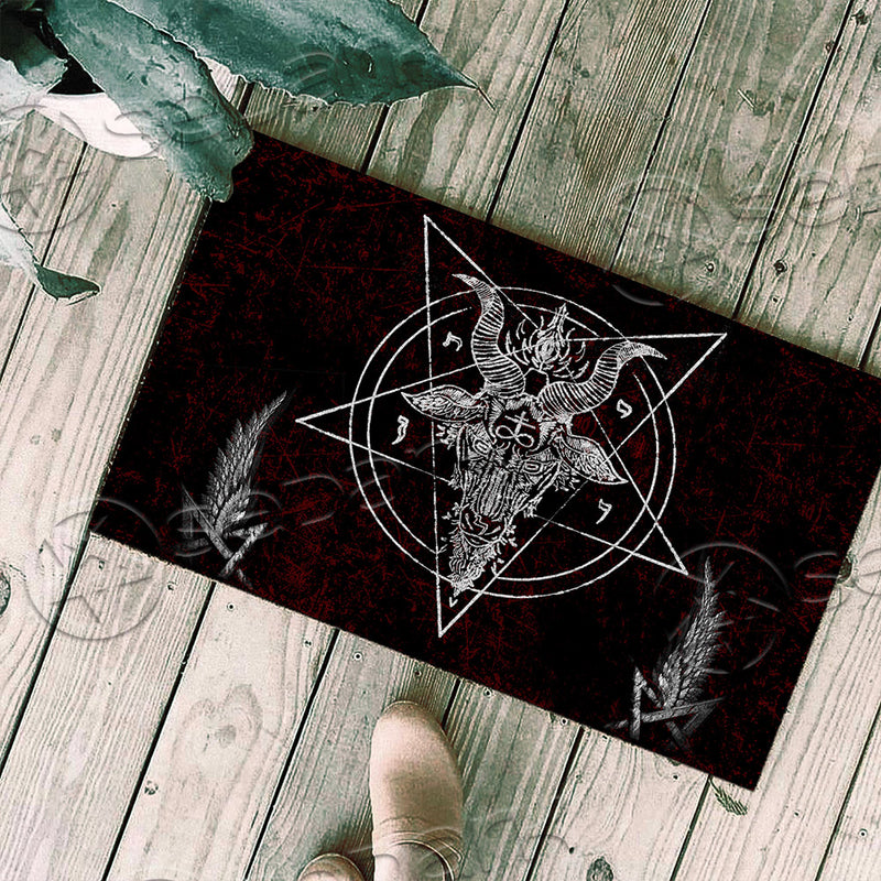 Devil Satan Goat Baphomet Passport Cover Travel Satanic Passport Holder Head