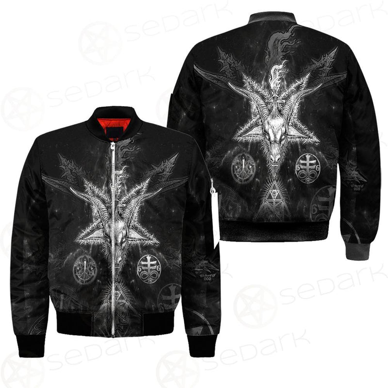 3D ALL OVER SATANIC Bomber Jacket