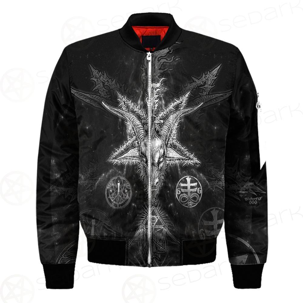 3D ALL OVER SATANIC Bomber Jacket