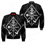 3D All Over Satanic Skull SDN-1002 Bomber Jacket