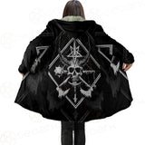 3D All Over Satanic Skull SDN-1002 Cloak with bag