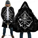 3D All Over Satanic Skull SDN-1002 Cloak with bag