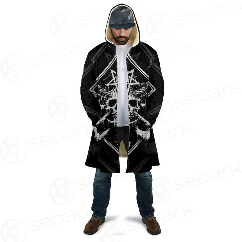 3D All Over Satanic Skull SDN-1002 Cloak