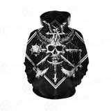3D All Over Satanic Skull SDN-1002 Hoodie Allover